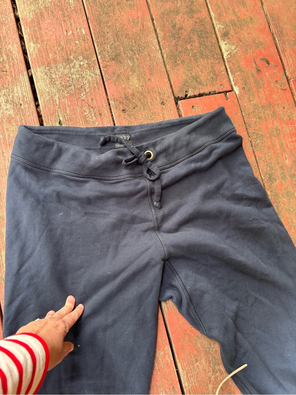 esby Navy Drawstring Sweatpants - Picture 3 of 5